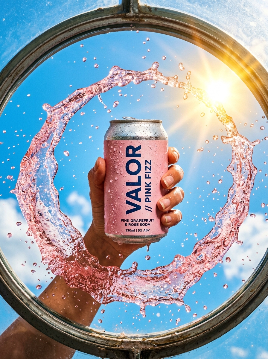 VALOR Sunburst Pink Fizz with Splash Ring